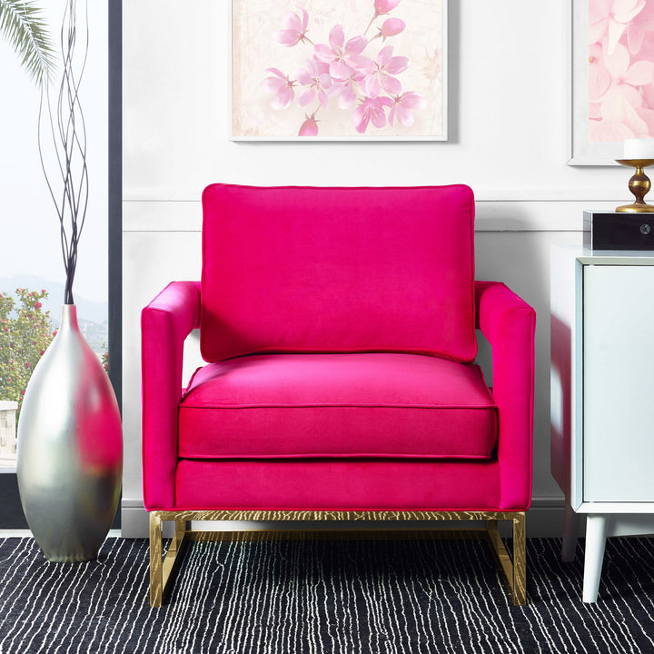 Olivia Pink Velvet Chair