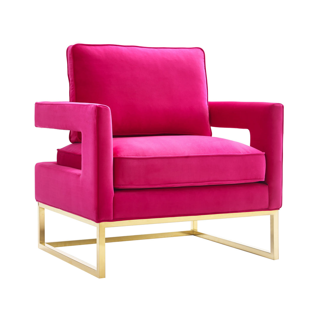 Olivia Pink Velvet Chair