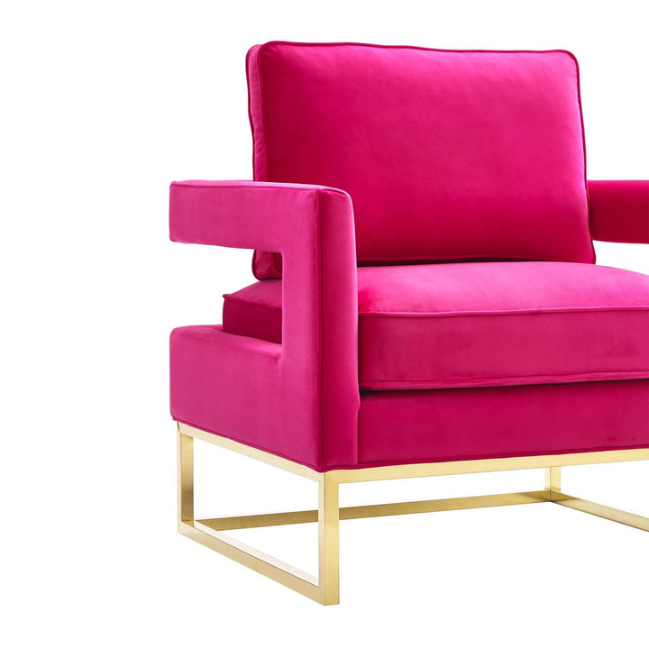 Olivia Pink Velvet Chair