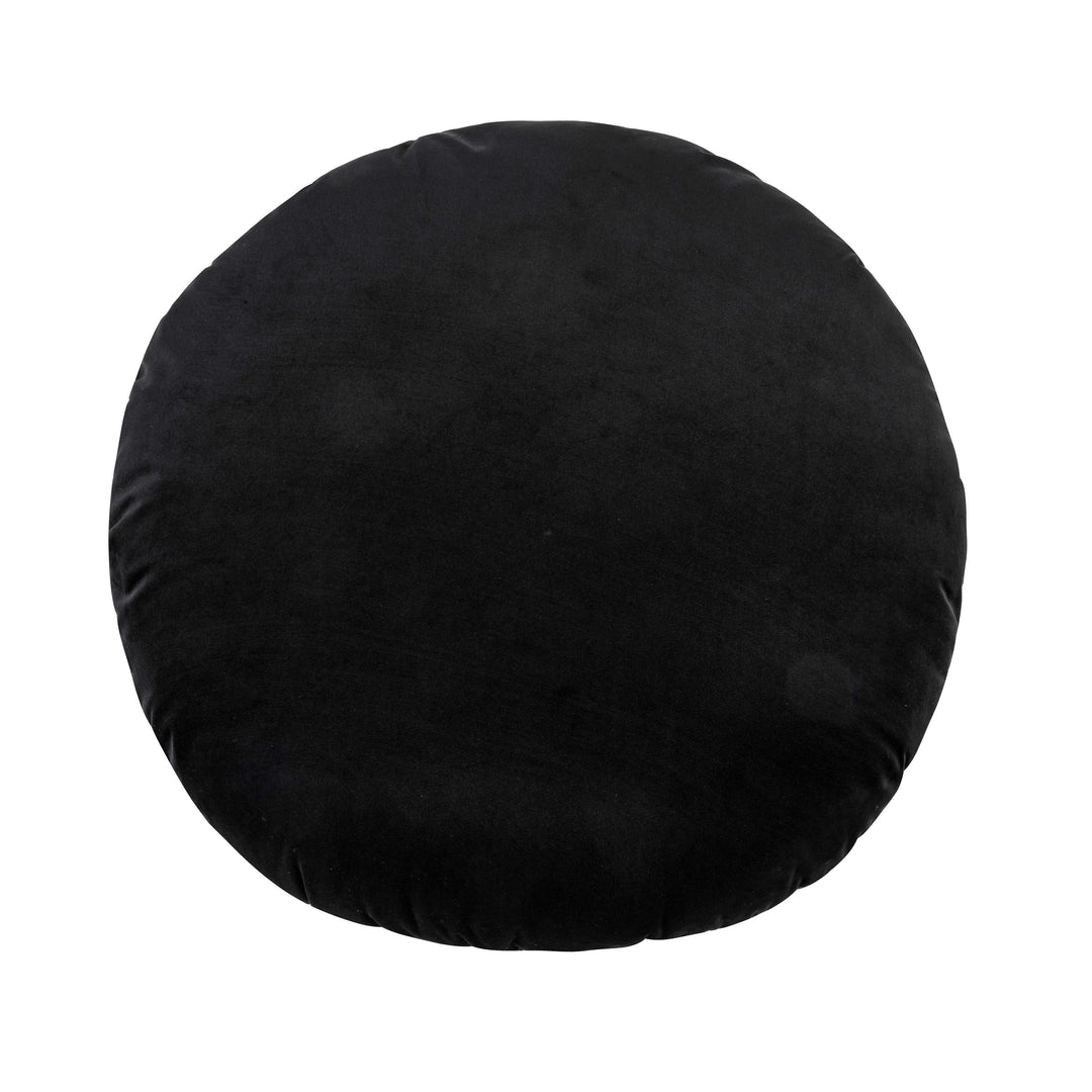 Onyx Round Velvet Pillow