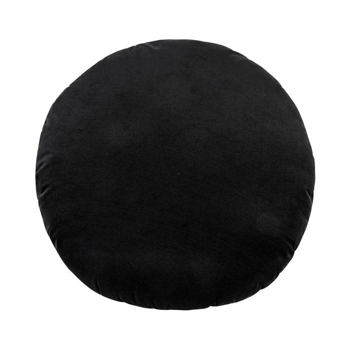 Onyx Round Velvet Pillow