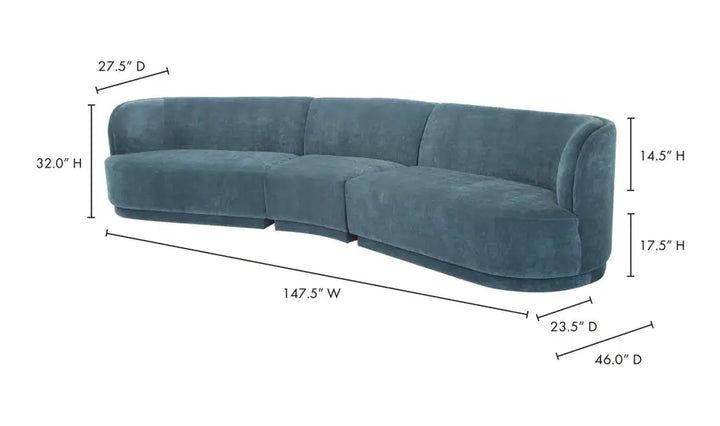 Orion Compass Modular Sectional - Blue