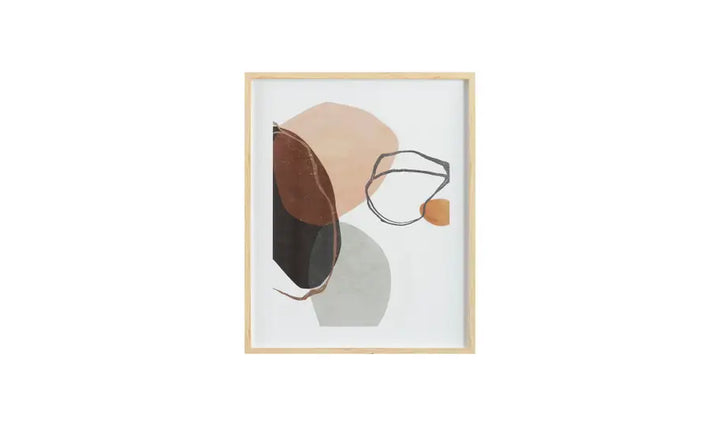 Pebbles Abstract Framed Print