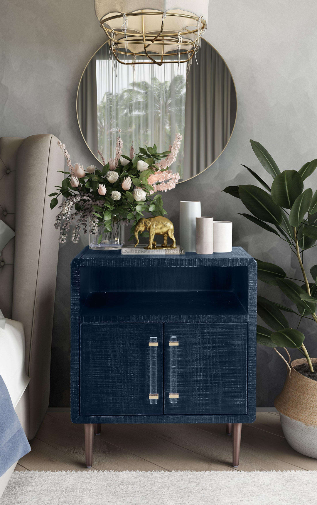 Pilar Nightstand - Indigo