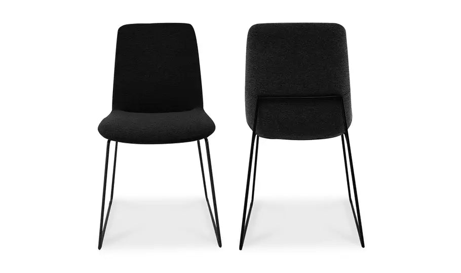 Rachel Dining Chair Set of Two - Black