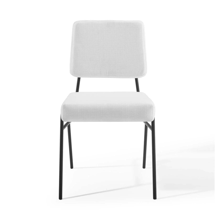 Raf Fabric Dining Chair - White