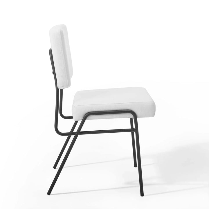 Raf Fabric Dining Chair - White