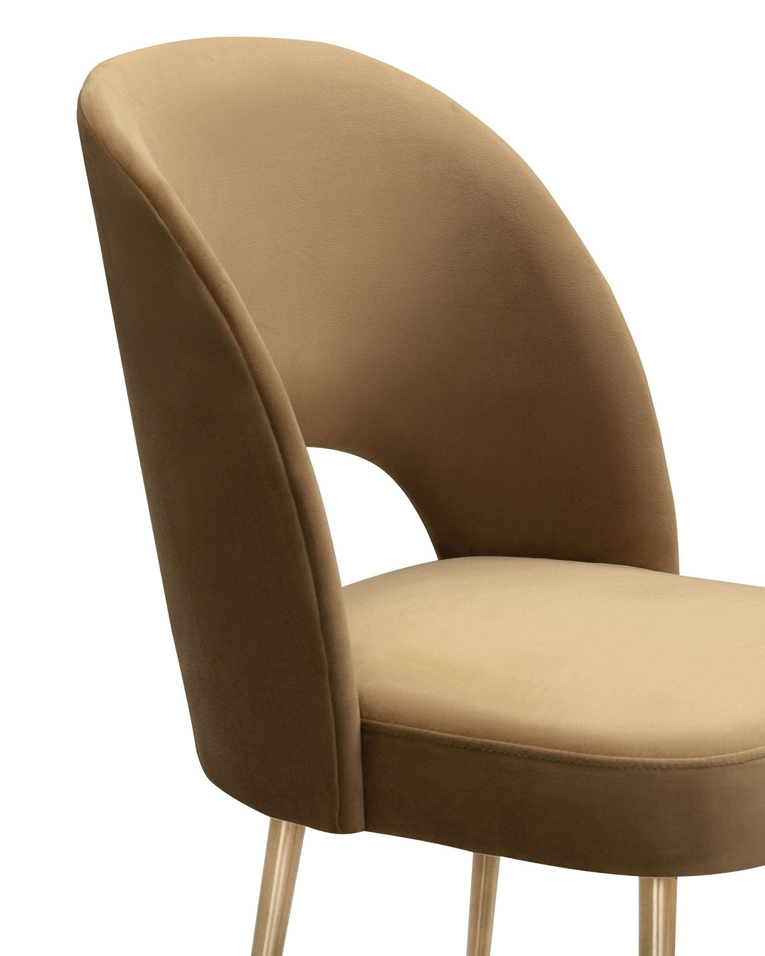 Ripple Cognac Velvet Chair