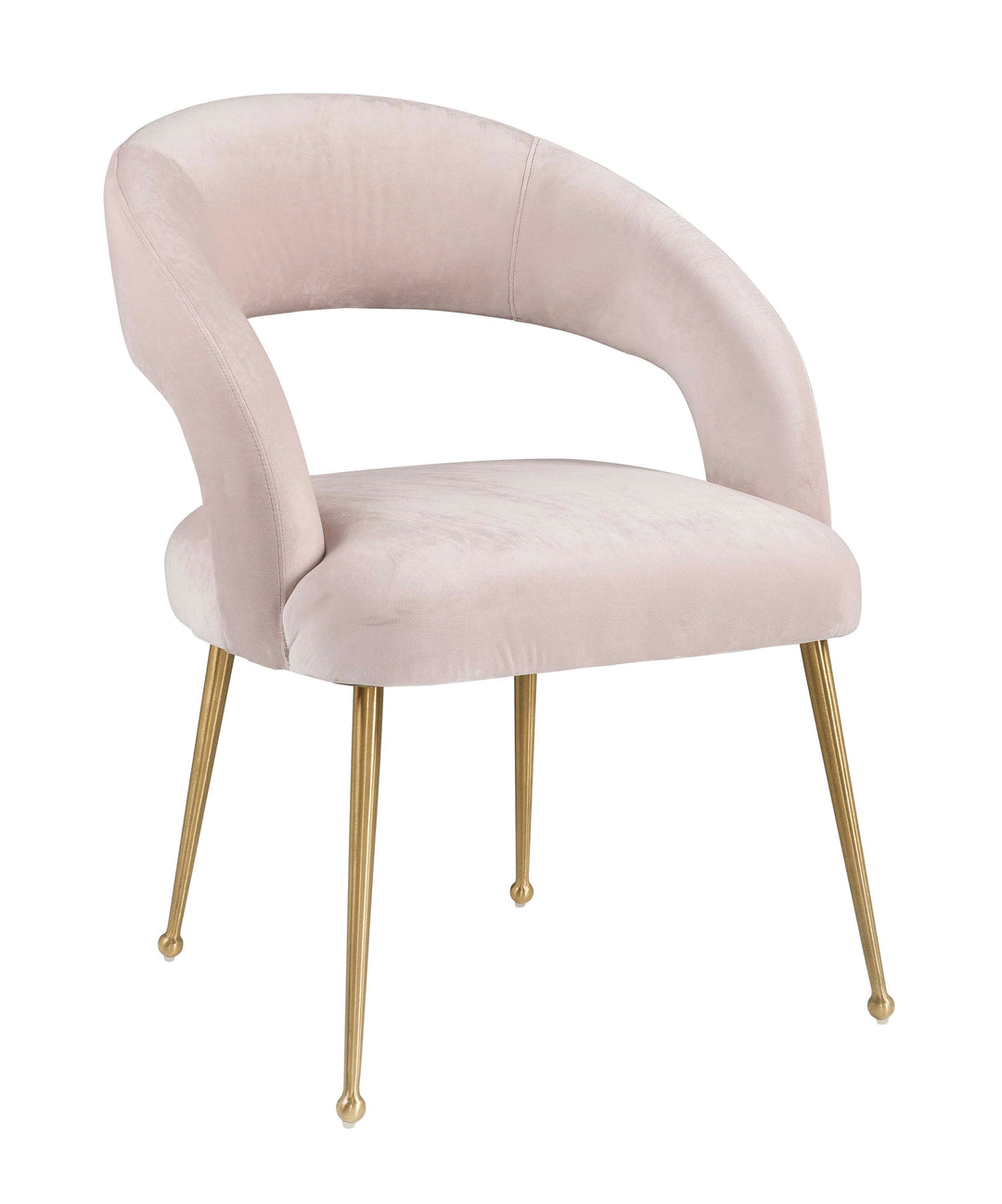 Rory Velvet Dining Chair - Blush