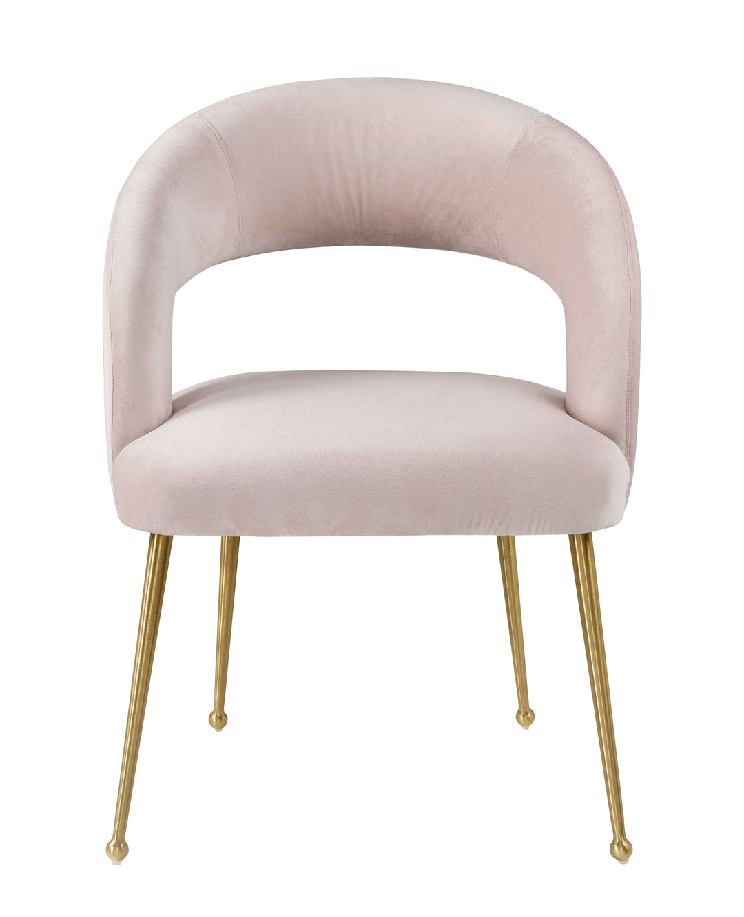 Rory Velvet Dining Chair - Blush