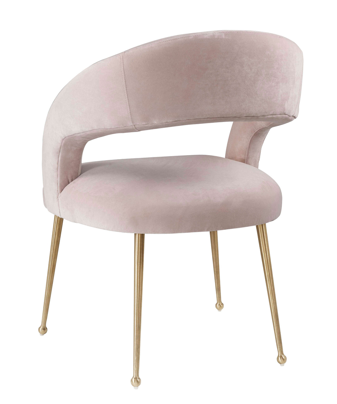 Rory Velvet Dining Chair - Blush