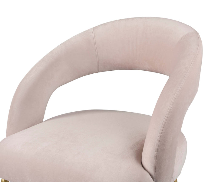 Rory Velvet Dining Chair - Blush