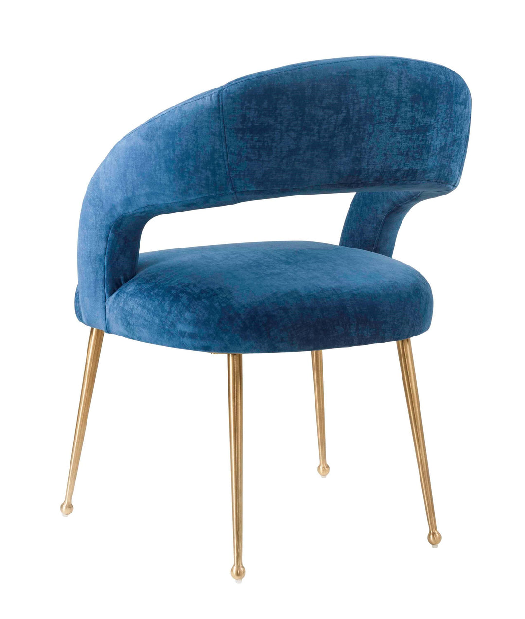 Rory Velvet Dining Chair - Navy
