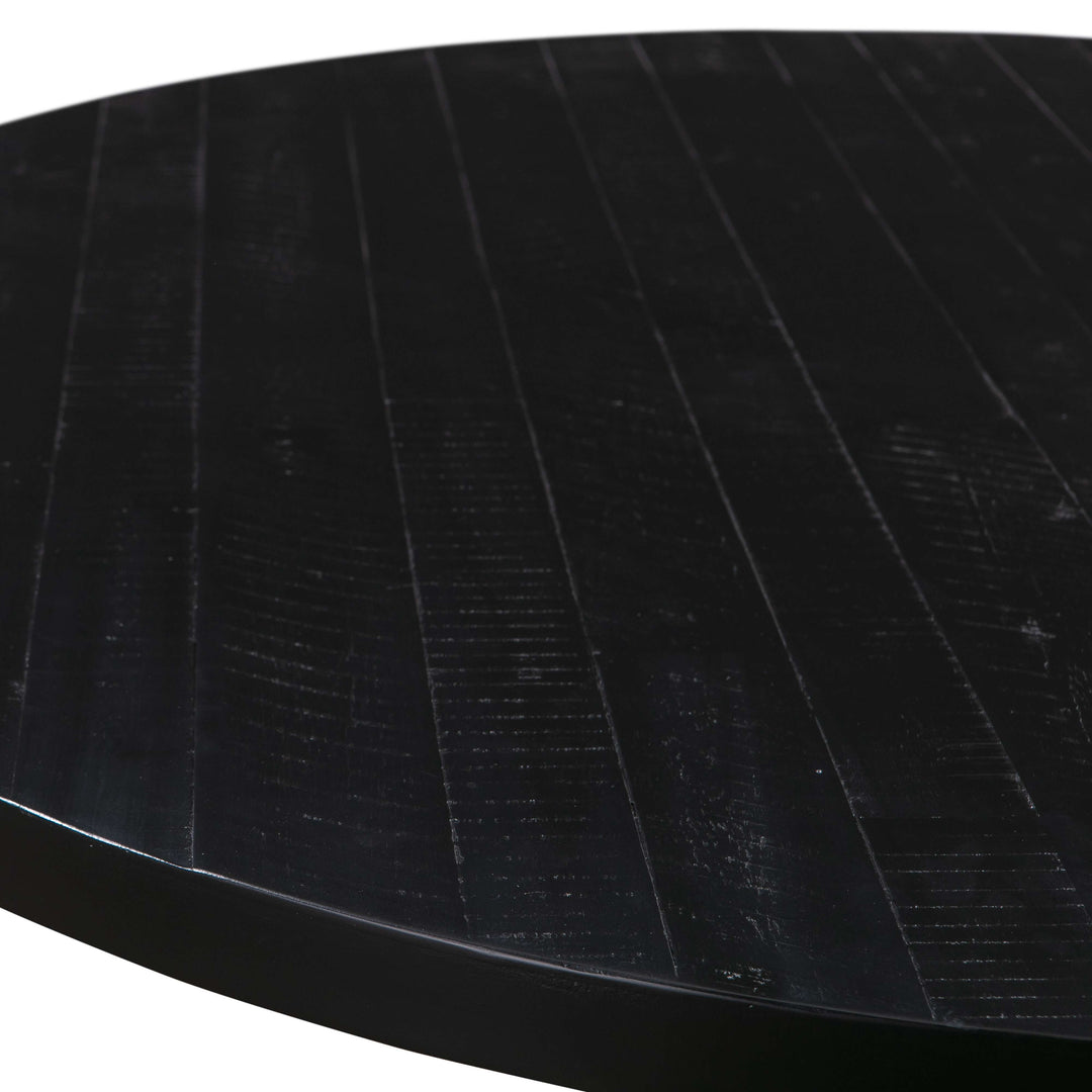 Rowena Round Dining Table - Black