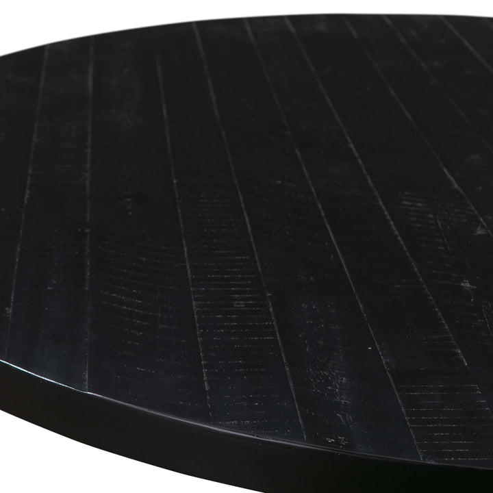 Rowena Round Dining Table - Black
