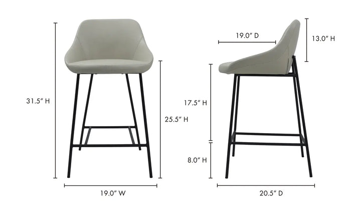 Shell Bar Stool - Beige