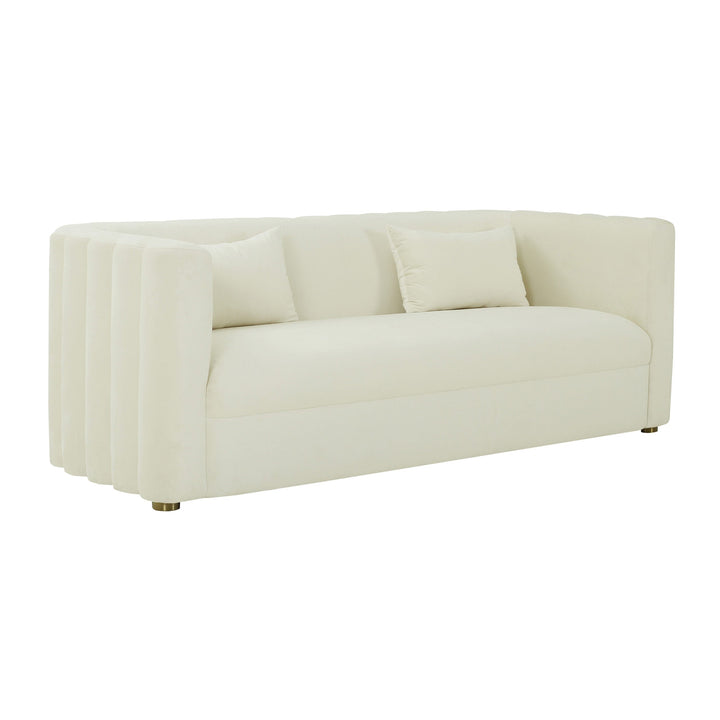 Sophie Cream Velvet Sofa