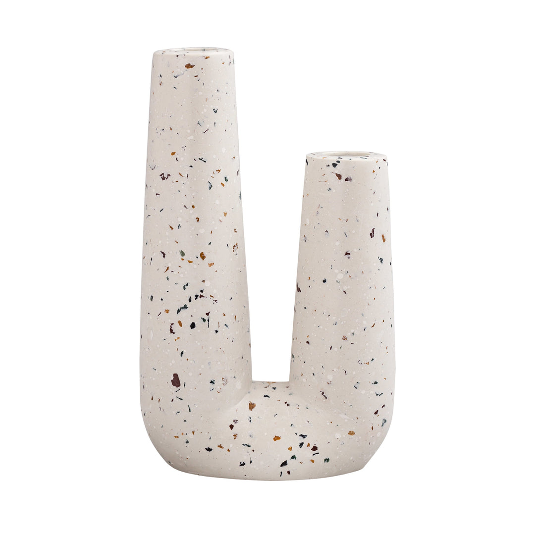 Speckled Ivory Tube Vase