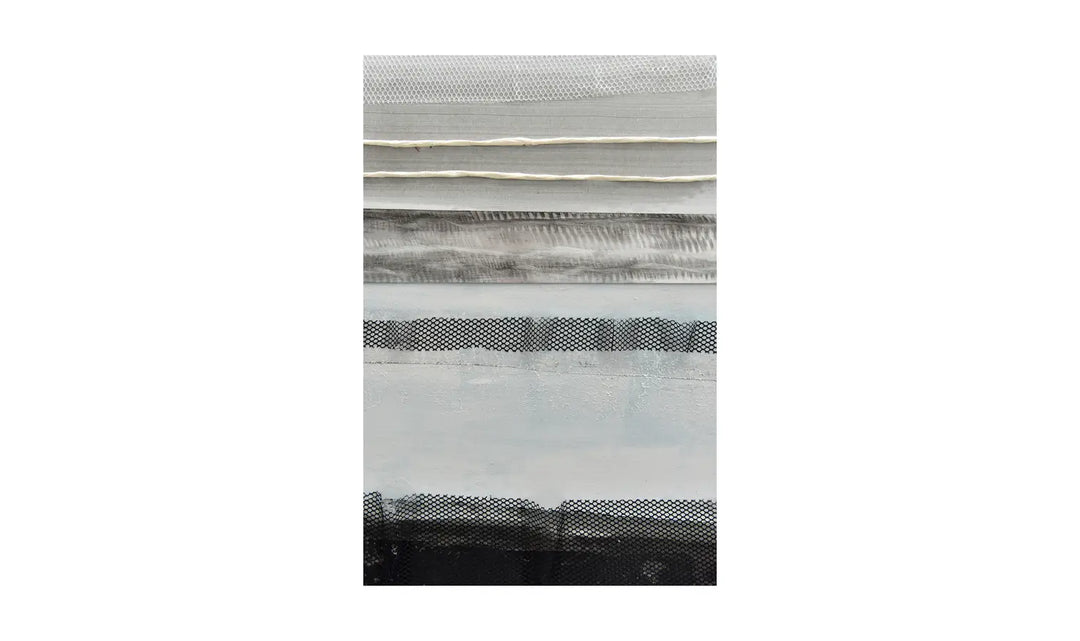 Stormy Framed Canvas - White