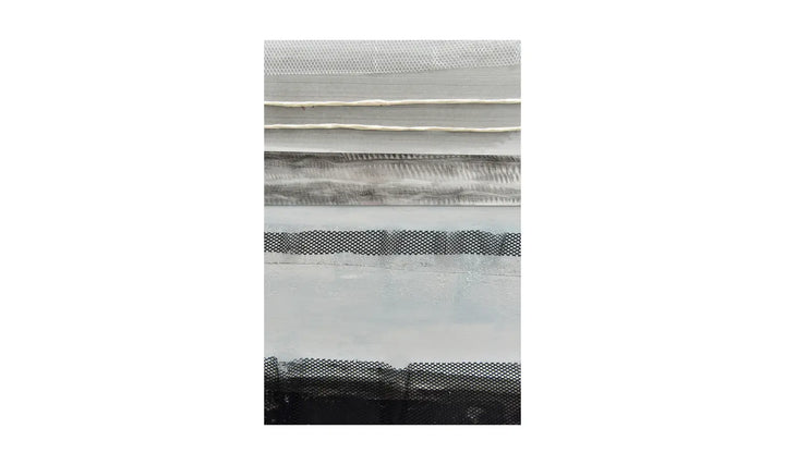 Stormy Framed Canvas - White