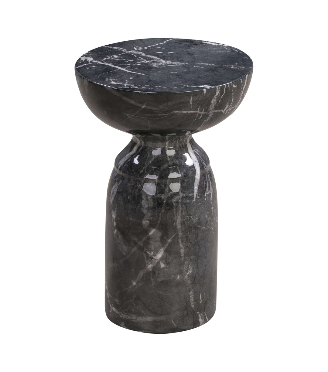 Street Black Marble Side Table