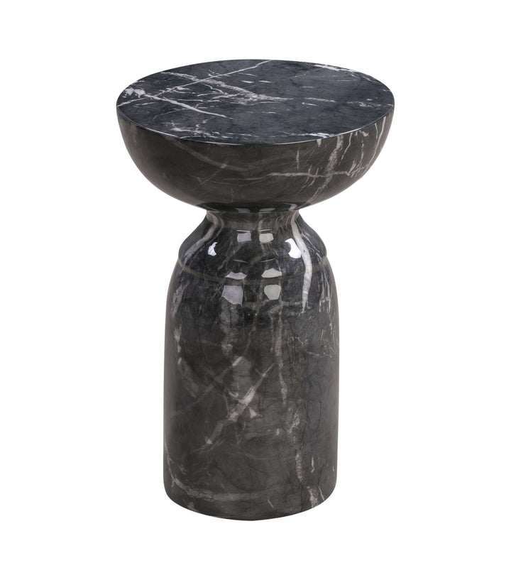 Street Black Marble Side Table
