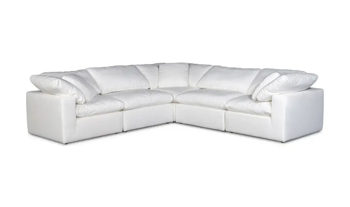 Summit Condo Classic L Modular Sectional Cream White