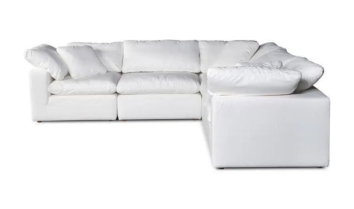 Summit Condo Classic L Modular Sectional Cream White