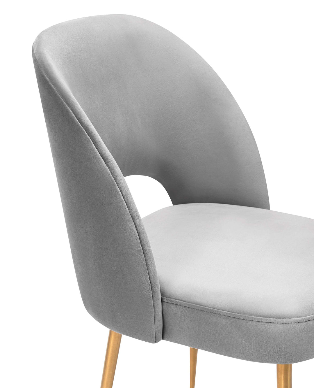 Surge Light Grey Velvet Chair