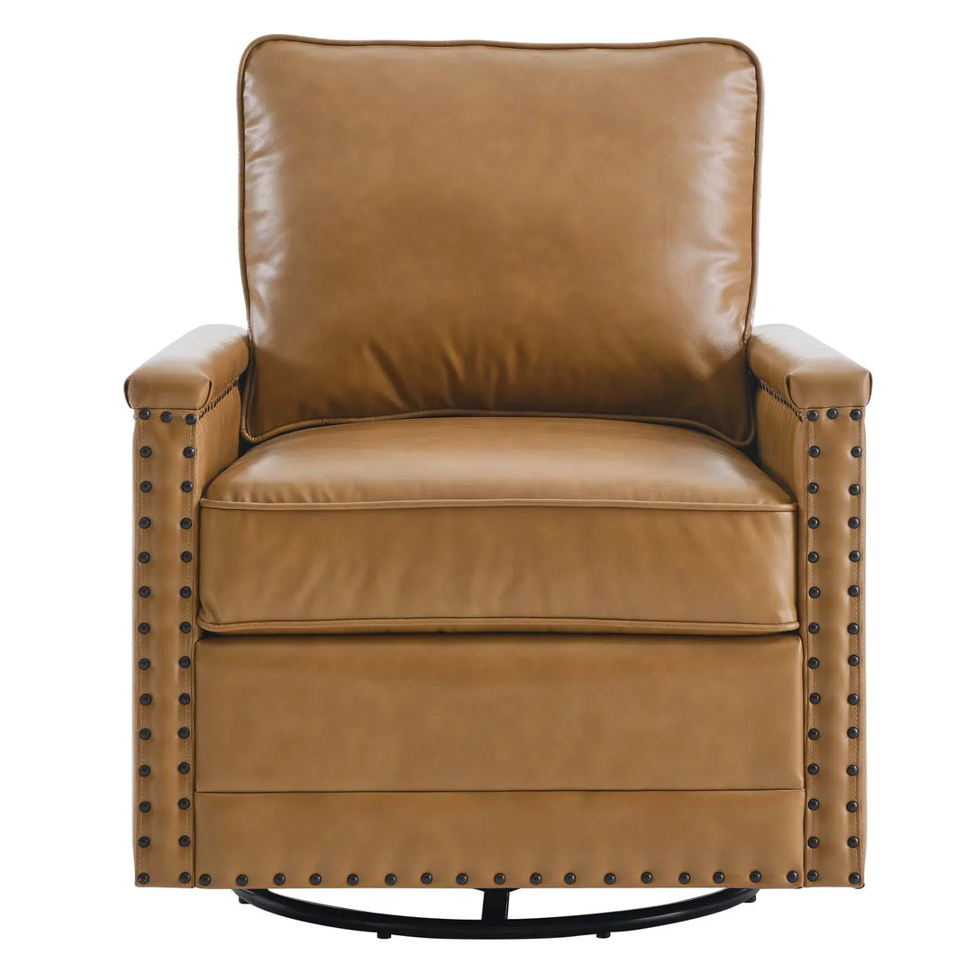Shonta Vegan Leather Swivel Chair