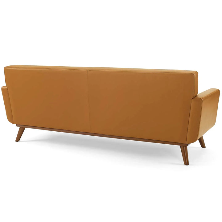 Gage Top Grain Leather Lounge Sofa - Tan