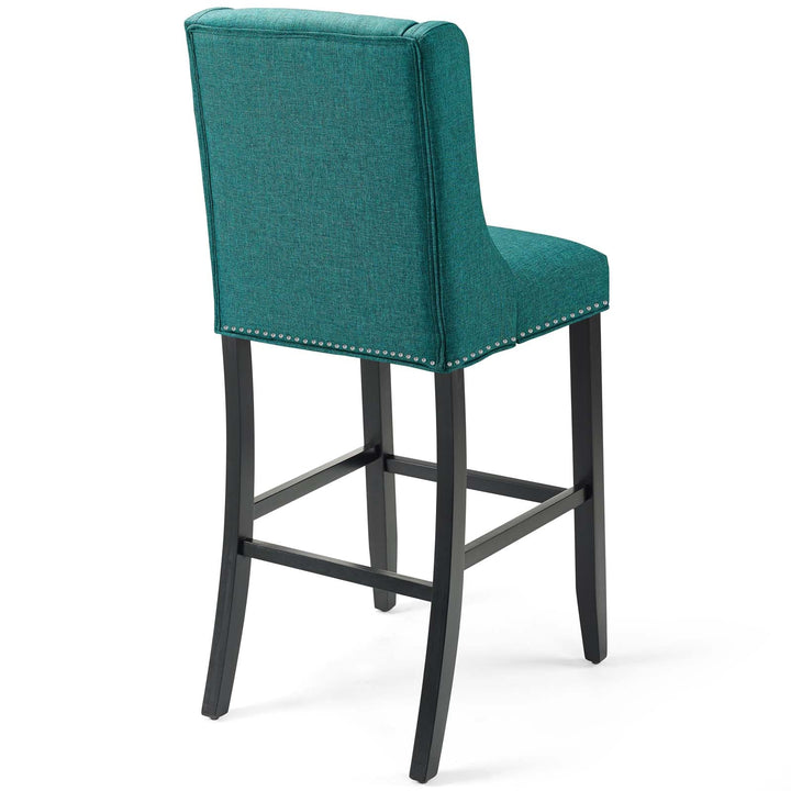 Rona Upholstered Fabric Bar Stool - Teal