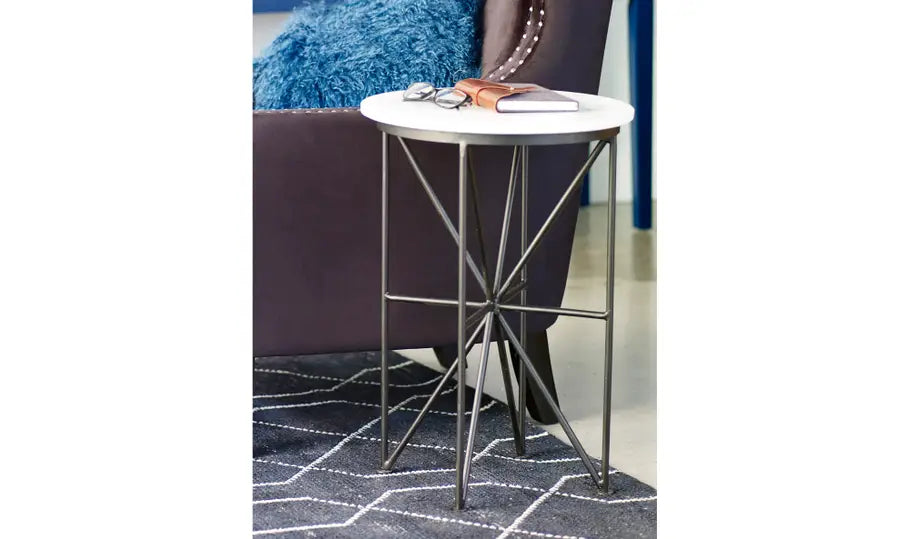 Three Marble Accent Table