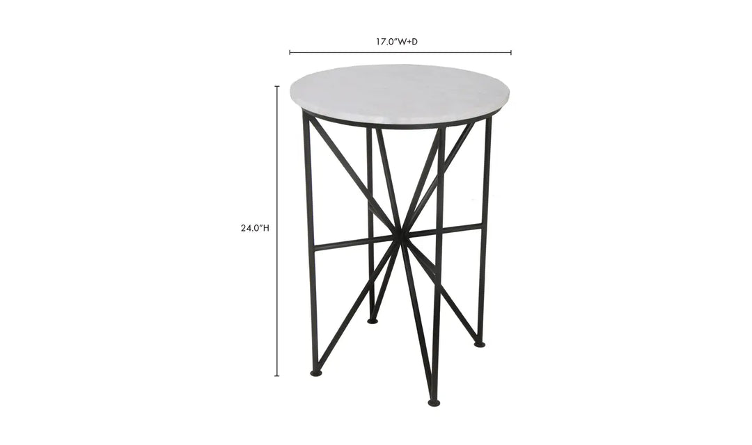 Three Marble Accent Table