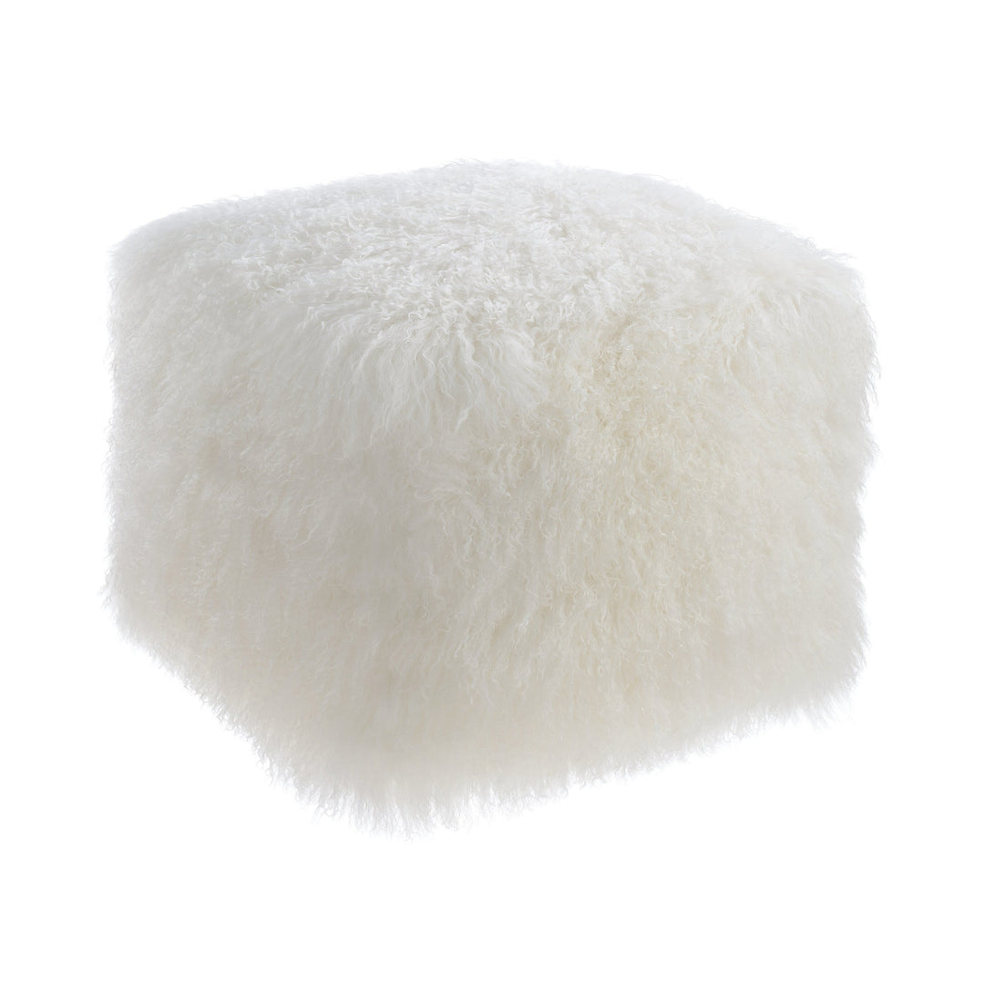 Tibby Sheep White Pouf