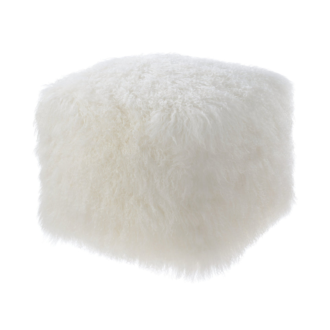Tibby Sheep White Pouf