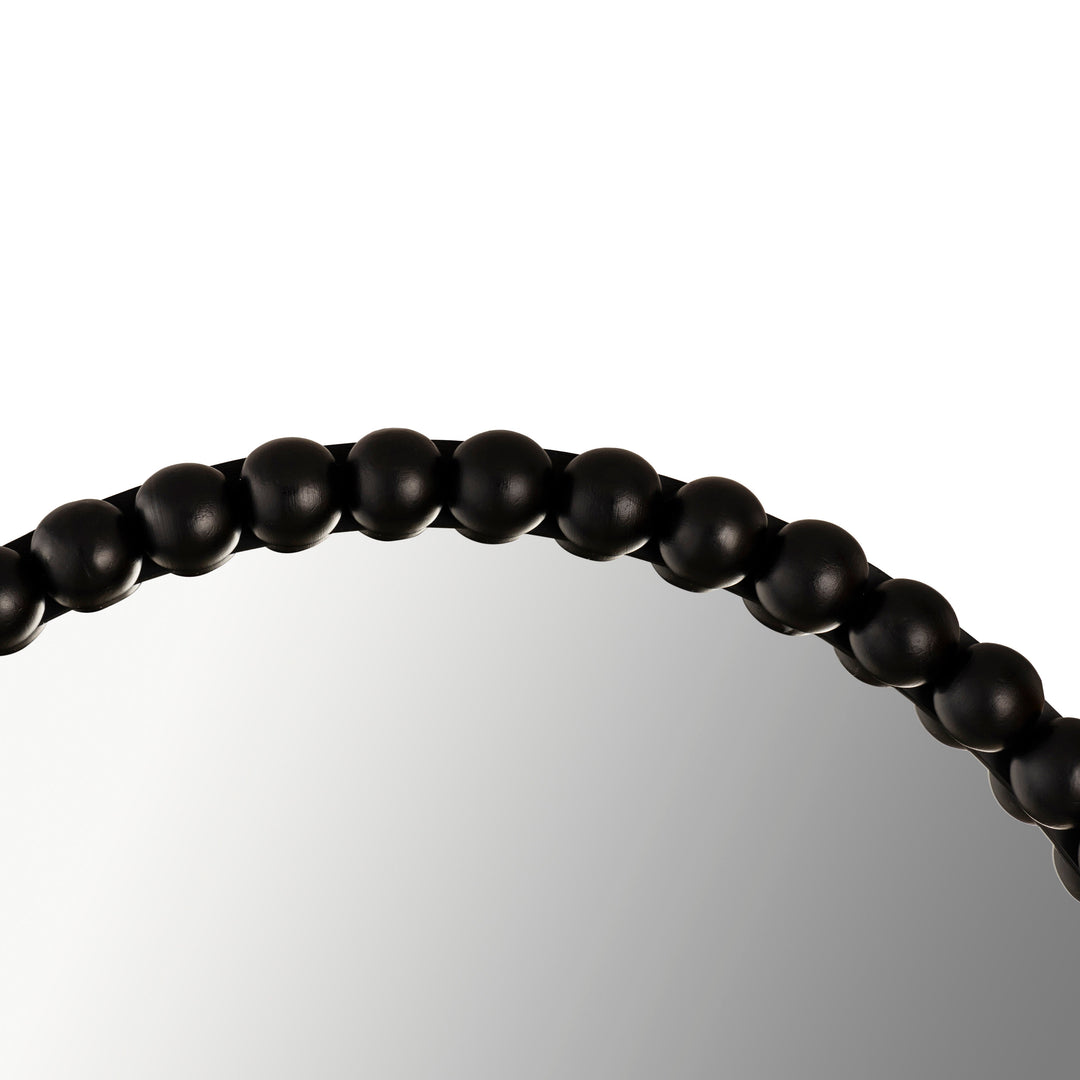 Title Black Wooden Mirror