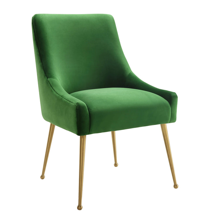 Tori Velvet Side Chair - Moss