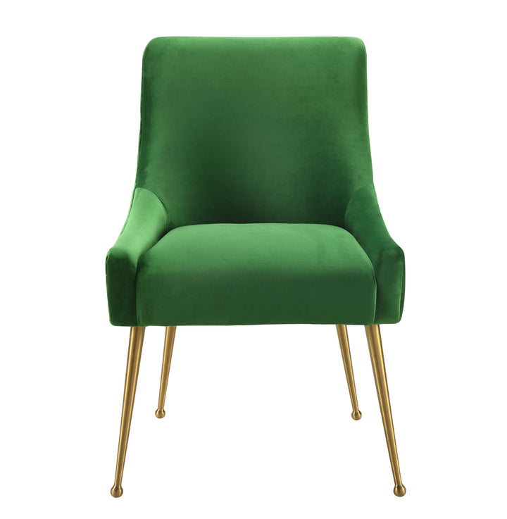 Tori Velvet Side Chair - Moss