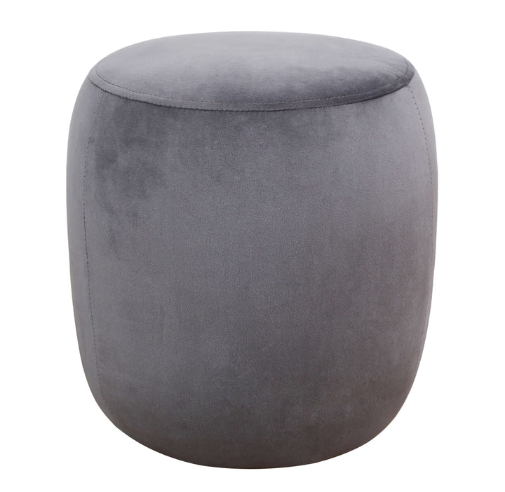 Tree Grey Velvet Ottoman