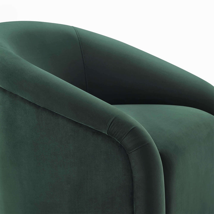 Tuscan Forest Green Velvet Ottoman Set