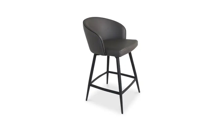 Vaughn Swivel Counter Stool Charcoal