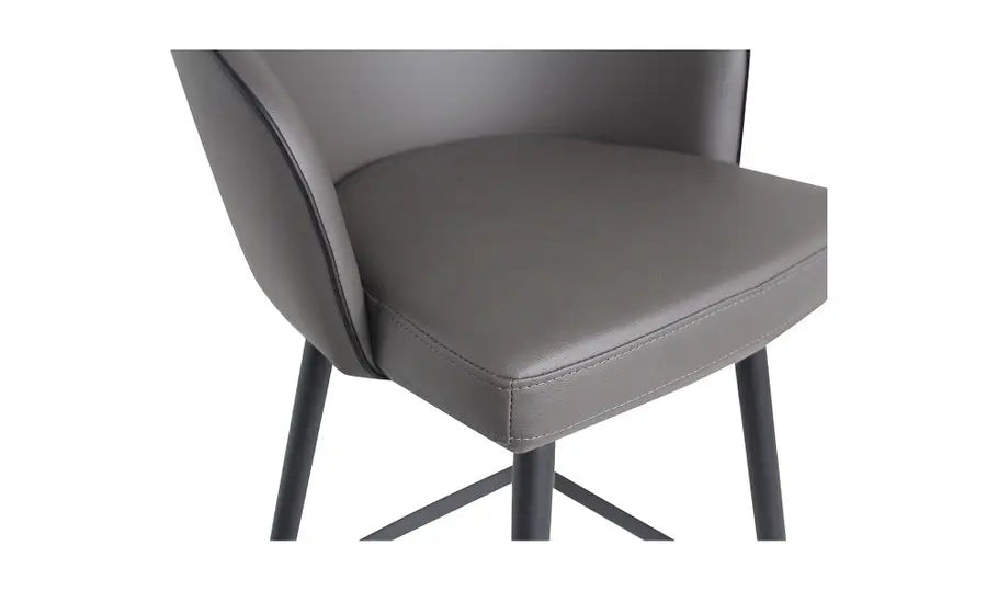 Vaughn Swivel Counter Stool Charcoal
