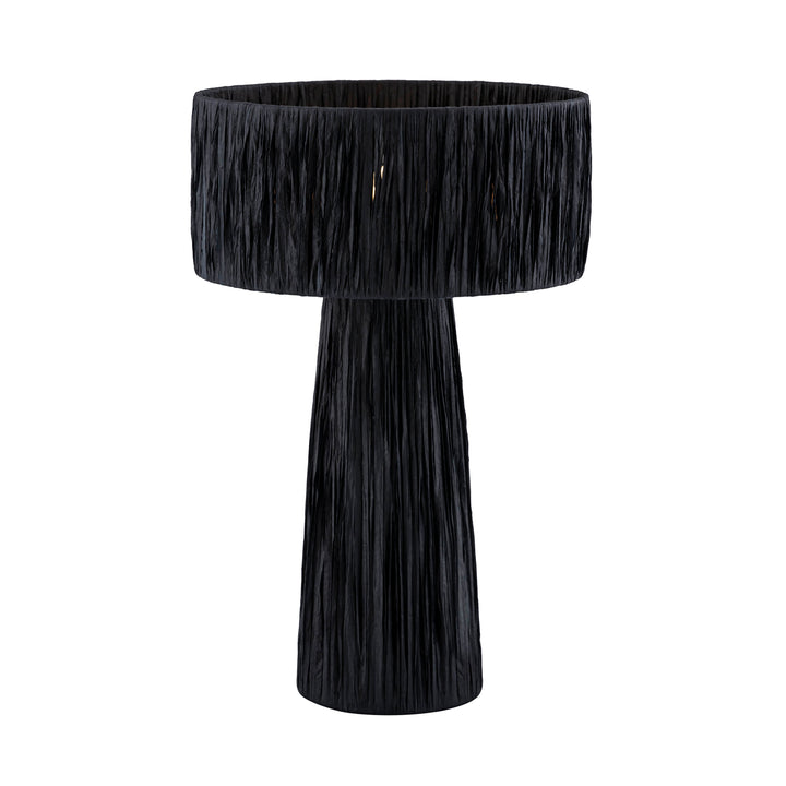 Village Rafia Black Table Lamp