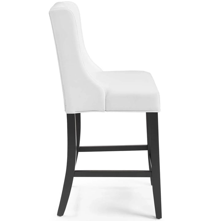 Troban Faux Leather Counter Stool - White