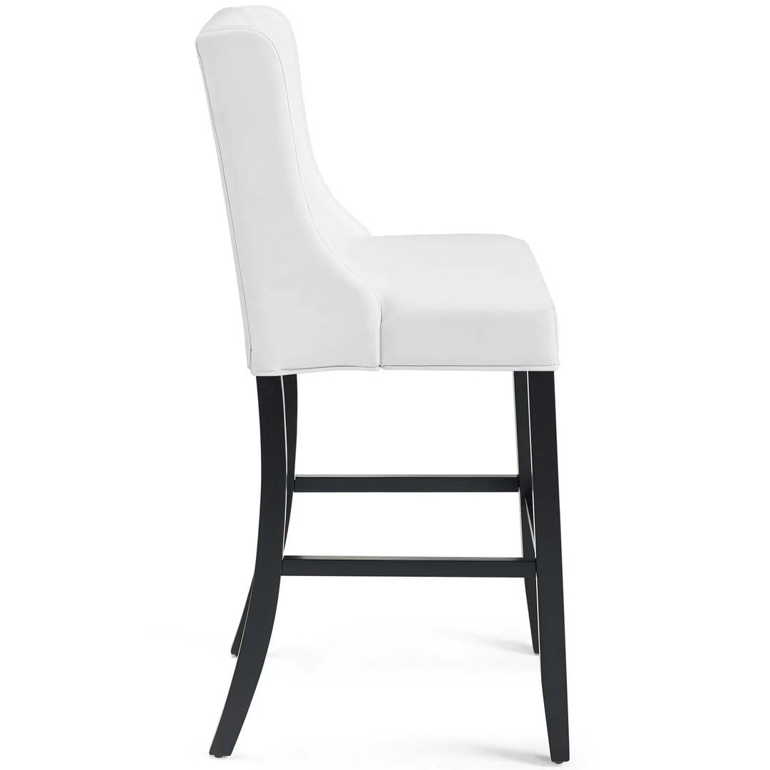 Troban Faux Leather Bar Stool - White
