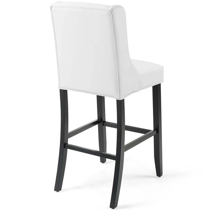 Troban Faux Leather Bar Stool - White