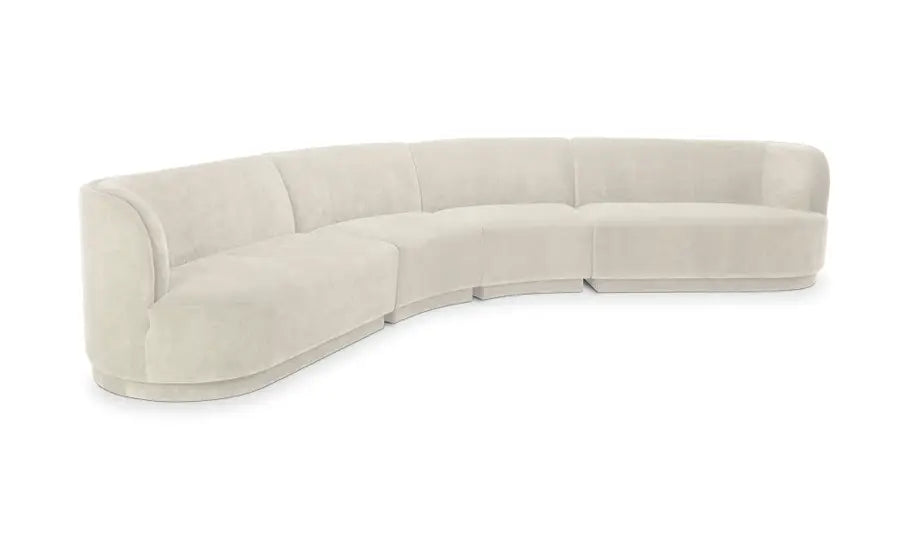 Yun Eclipse Modular Selectional Chairs Left - Cream