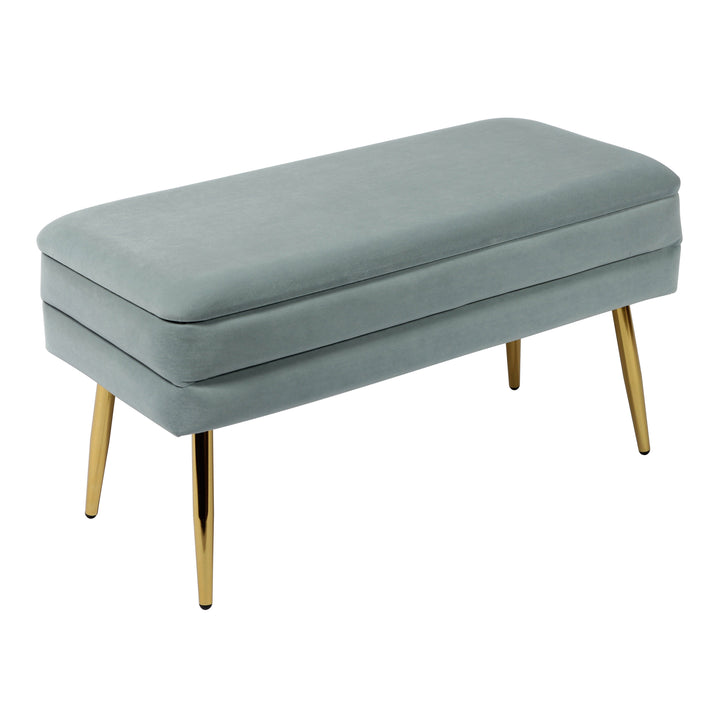 Zivana Sea Blue Storage Bench