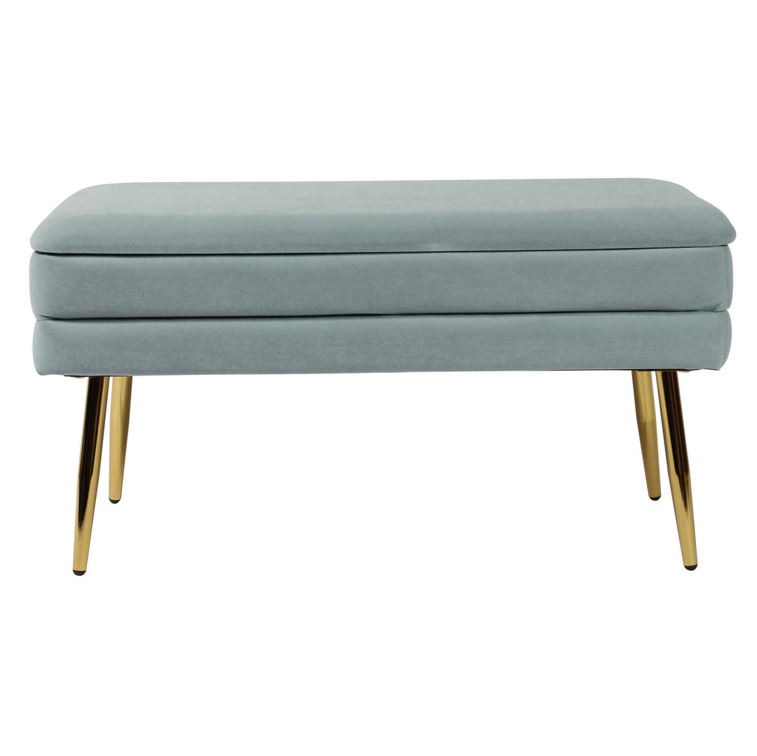 Zivana Sea Blue Storage Bench